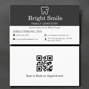 Cartão De Visita Código QR Dentista Odontologia