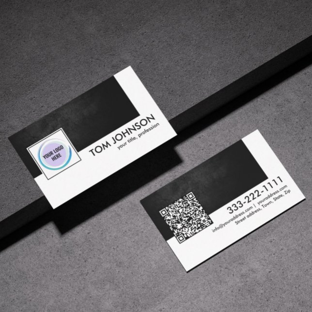 Cartão De Visita Código QR Design Personalizado Contato Virtual Neg (Business Perfection)