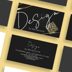 Cartão De Visita Código QR Design profissional moderno