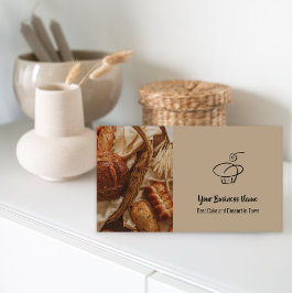 Cartão De Visita Código QR do Compro de Bolo de Fotografias Persona