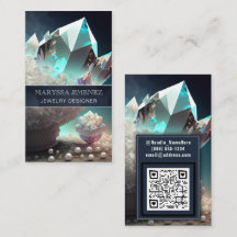 Código QR do Crystal Pearls Gems Diamond Quartz