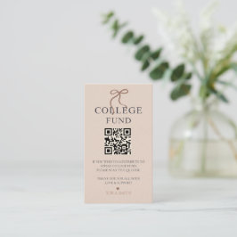 Cartão De Visita Código QR do Fundo de Licenciação de Arco Elegante