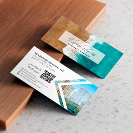 Cartão De Visita Código QR do gerenciador de propriedades de alugue