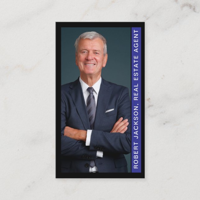 Cartão De Visita Código QR do Imobiliário Moderno (Frente)