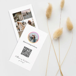 Cartão De Visita Código QR do Instagram 7 Foto Mídia Social