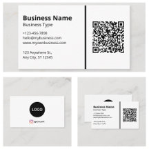 Código QR do logotipo branco em branco Mídia socia