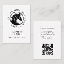 Código QR do logotipo comercial equestre