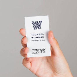 CARTÃO DE VISITA CÓDIGO QR DO LOGOTIPO CORPORATIVO MONOGRAMA LINHA 