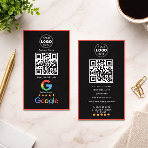 Cartão De Visita Código QR do Logotipo da Análise de Negócios Perso