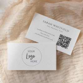 Cartão De Visita Código QR do logotipo da sua empresa |