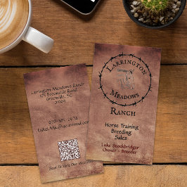 Cartão De Visita Código QR do logotipo personalizável da ranhura de