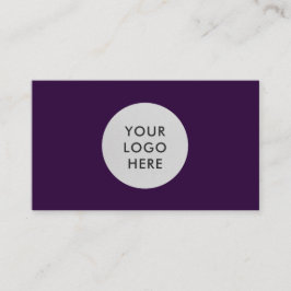 Cartão De Visita Código QR do Logotipo Puro da Midnight Profissiona