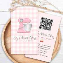 Código QR do Misturador de Padaria Rosa Blush com 