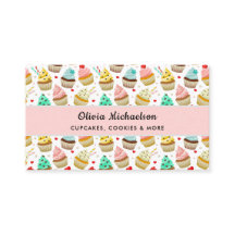 Código QR do Padrão de Cupcake Fofo da Padaria