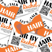 Código QR do Salão do Cabelo Laranja do Cabelo Lar