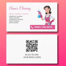 Código QR do Serviço de Limpeza de Casa de Babá Ro
