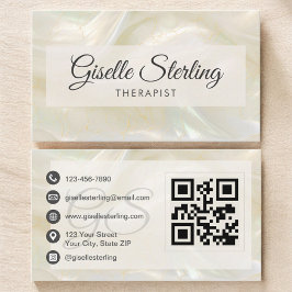 Cartão De Visita Código QR do Terapeuta