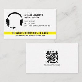 Cartão De Visita Código QR dos Serviços de Emergência do Despacho P