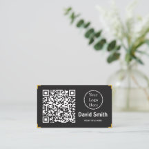 Código QR e logotipo modernos