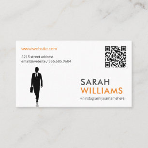 Cartão De Visita Código QR  Empresário