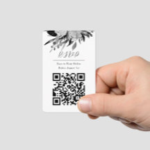 Código QR Foto Preto Preto no Site da Web RSVP