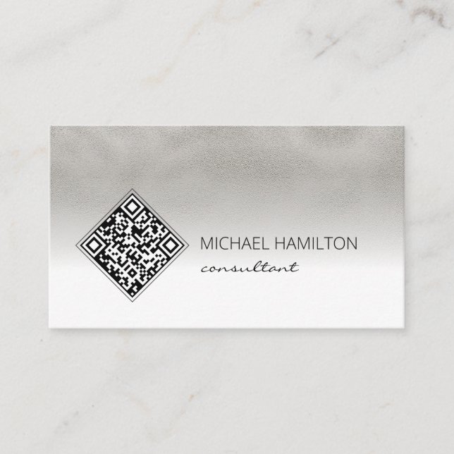 Cartão De Visita Código QR Industrial (Frente)
