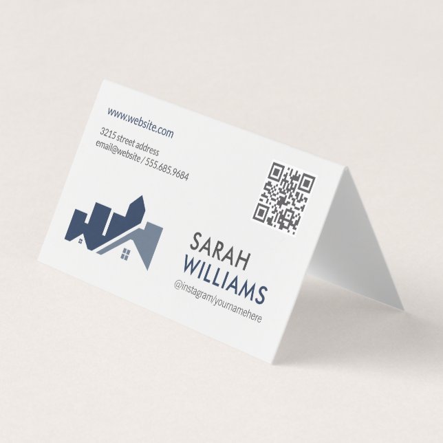 Cartão De Visita Código QR | Lar Imobiliário (Frente)