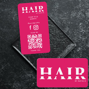 Cartão De Visita Código QR legal Hairstylist Cosmetology Profession