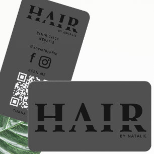 Cartão De Visita Código QR legal Hairstylist Cosmetology Profession