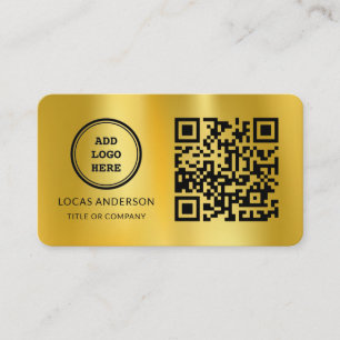 Cartão De Visita Código QR Logotipo comercial Profissional modern
