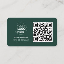 Código QR Logotipo comercial | Verde Moderno Profi