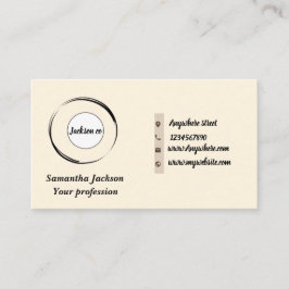 Cartão De Visita Código QR minimalista