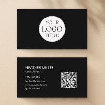 Código QR Minimalista com Logotipo de Empresa Pers