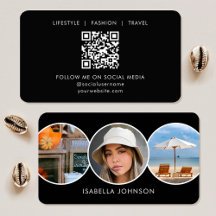 Código QR Minimalista Moderno com Foto Personaliza