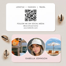 Código QR Minimalista Moderno com Foto Personaliza