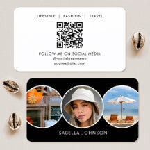 Código QR Minimalista Moderno com Foto Personaliza