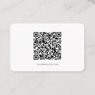 Cartão De Visita Código QR, Moderno Minimalista, Simples, profissi
