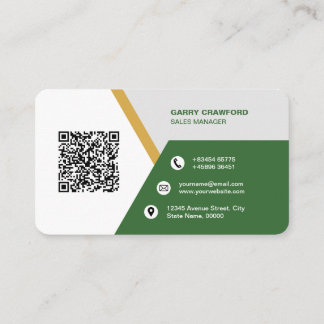 Cartão De Visita Código QR Moderno Profissional Personalizado Bu
