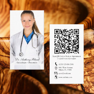 Cartão De Visita Código QR Obstetrícia Obstetrícia Gynecologista Bu