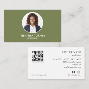 Cartão De Visita CÓDIGO QR ou Mosaico fotográfico profissional