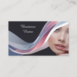 Cartão De Visita Código QR personalizado de beleza profissional