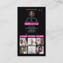 Cartão De Visita Código QR personalizado de mídia social TikTok ros