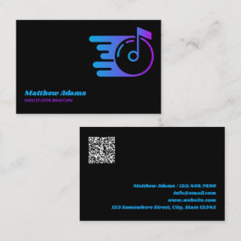 Cartão De Visita Código QR personalizado DJ