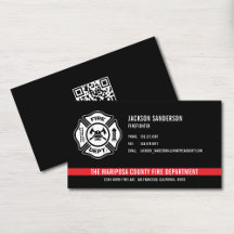 Código QR personalizado do bombeiro do departament