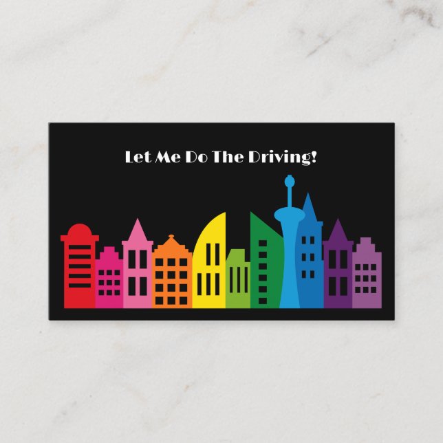 Cartão De Visita Código QR personalizado do driver profissional mod (Frente)