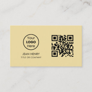 Cartão De Visita Código QR personalizado Logotipo comercial Profi