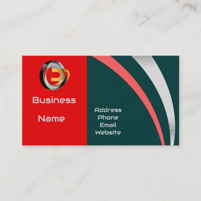 Cartão De Visita Código QR personalizado profissional (Frente)
