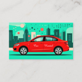 Cartão De Visita Código QR personalizado profissional de aluguer de