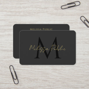 Cartão De Visita Código QR personalizado Texto Dourado manuscrito p