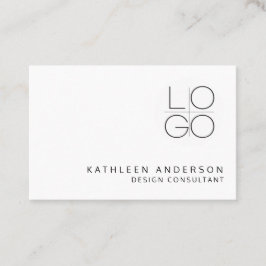 Cartão De Visita CÓDIGO QR preto e branco MINIMALISTA PROFISSIONAL